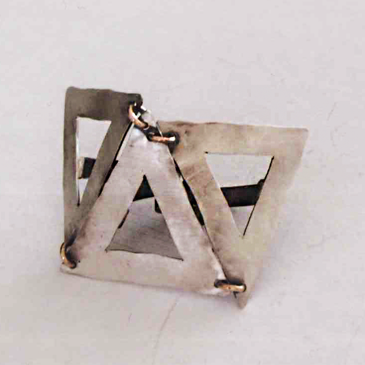Anello in argento e oro