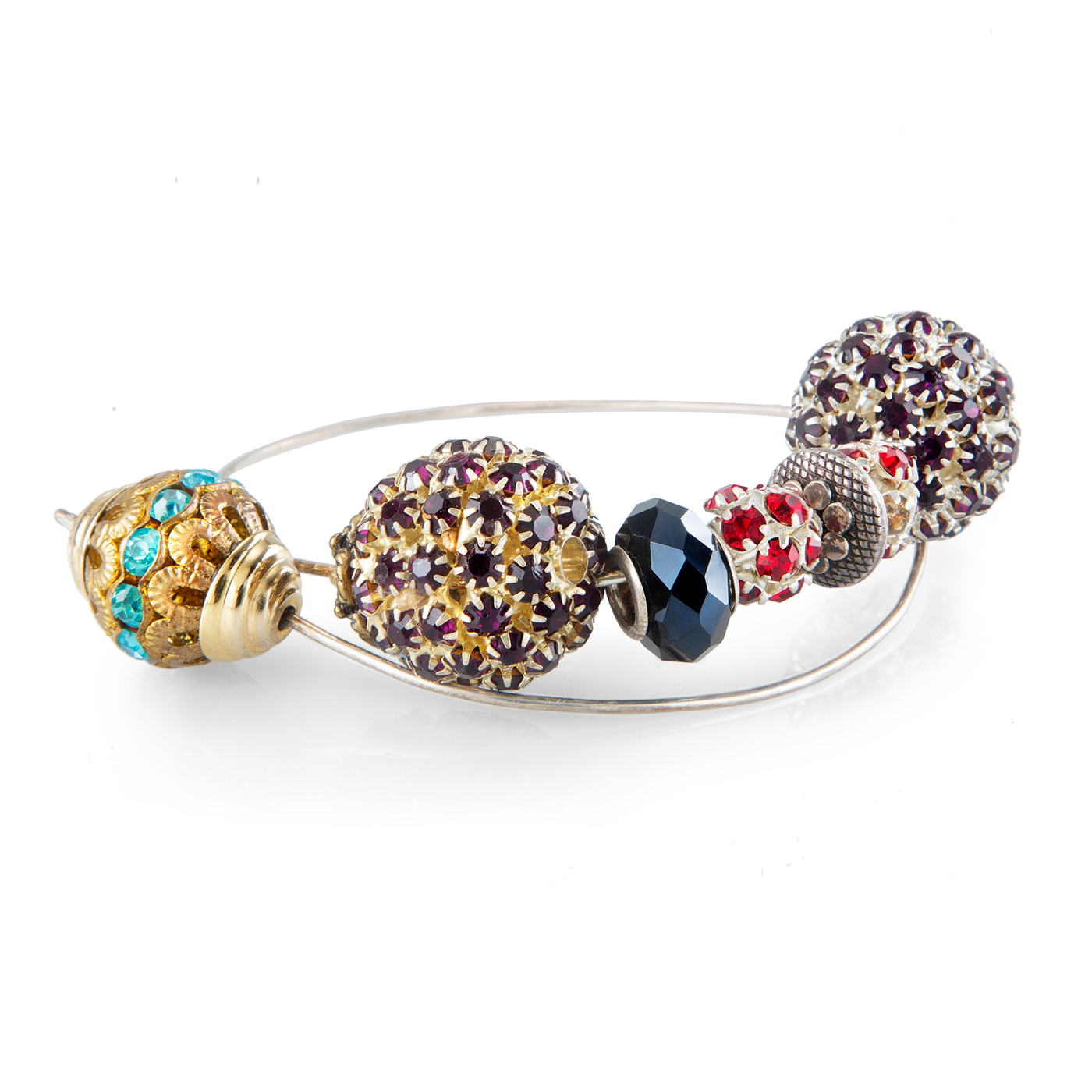 Bracciale in argento con pietre preziose - Lucrezia